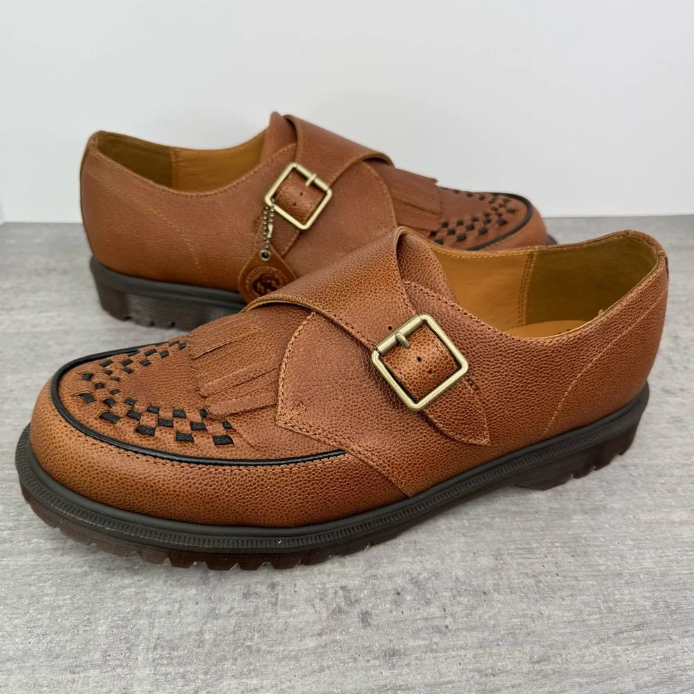 Dr. Martens Ramsey Monk KLT Brown C.F. Steade Leather Loafers - Men’s Size 13 - Picture 3 of 12